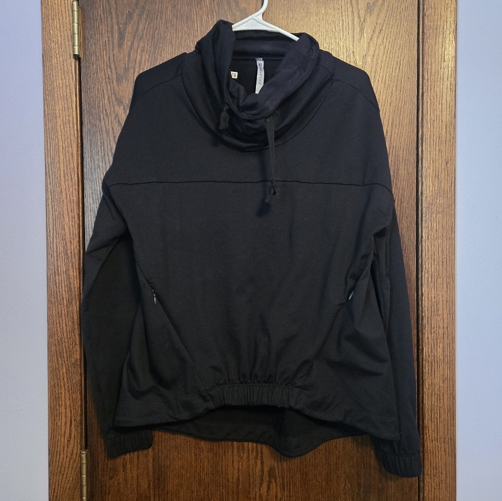 Fabletics Europa Pullover Cowl Neck Black